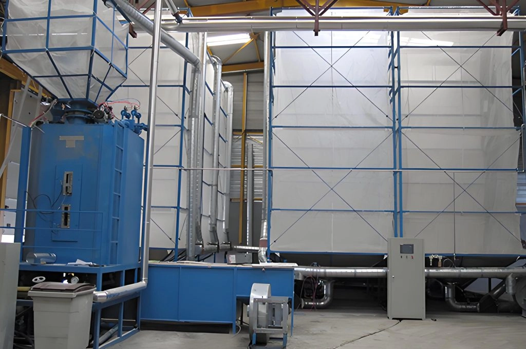 maturation or aging silos for lost foam casting