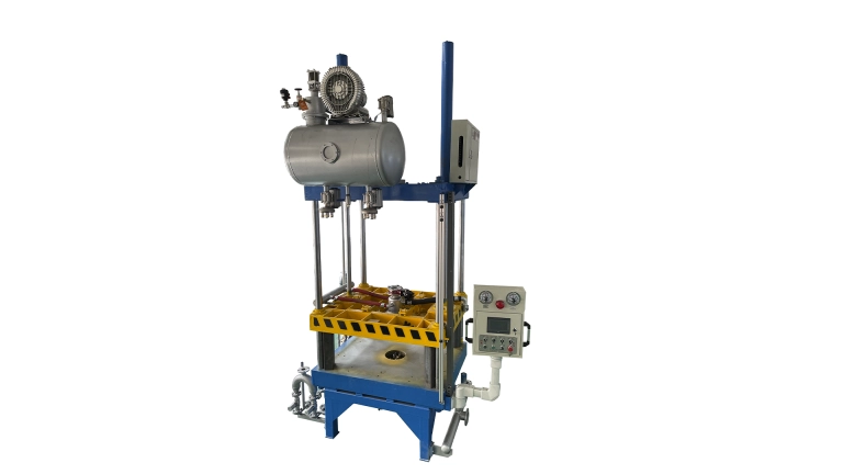 oc technology vertical eps molding machine with vacuum cooling
